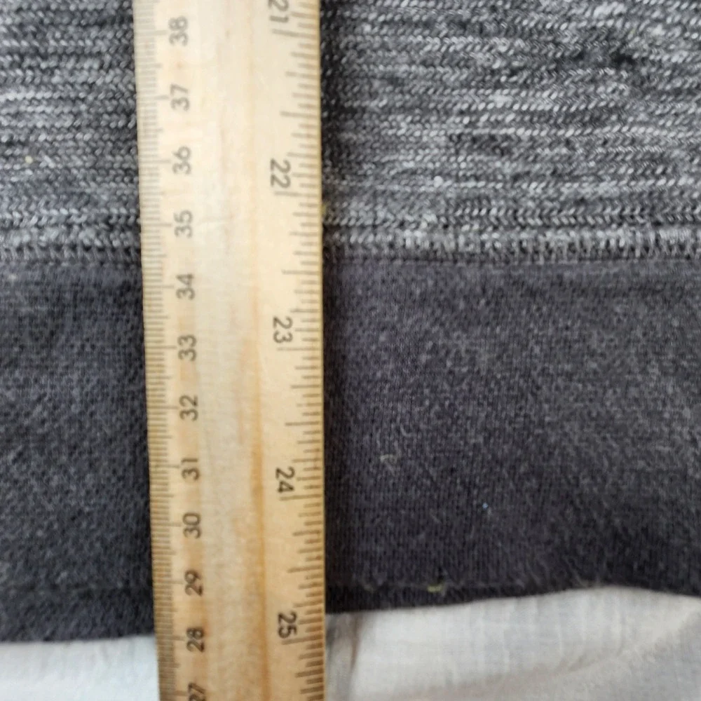 Banana Republic Mens L Charcoal Gray Knit Cotton Linen Sweatshirt Pullover